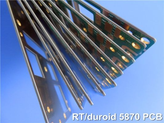 2L High Frequency PCB based on 5mil RT duroid 5870 Substrates with Immersion Gold