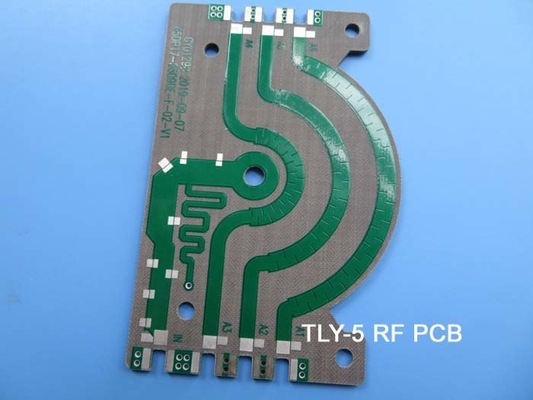 RF PCB 60mil TLY-5 1OZ 1.6mm No Soldermask and No Silkscreen with ENIG Finished