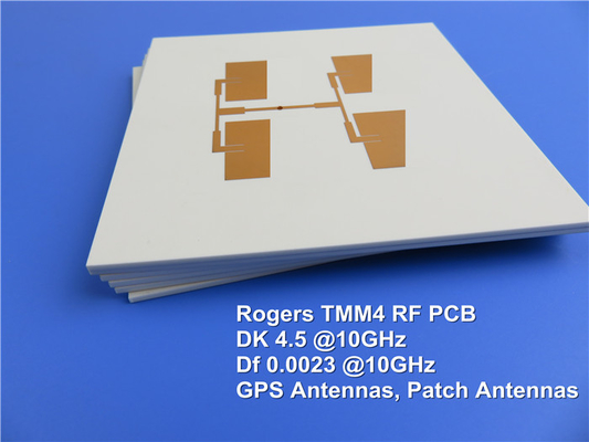 25mil TMM4 2-layer Immersion Gold High Frequency PCB Green Solder Mask