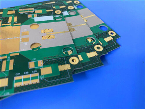 2L TRF-45 PCB 32mil Material Green Solder Mask Immersion Gold