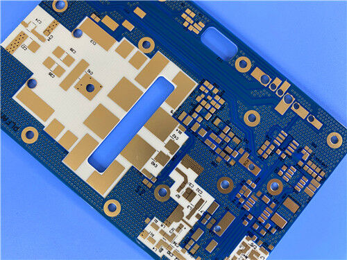 0.2mm RO4350B LoPro PCB Double-Layer with Blue Solder Mask