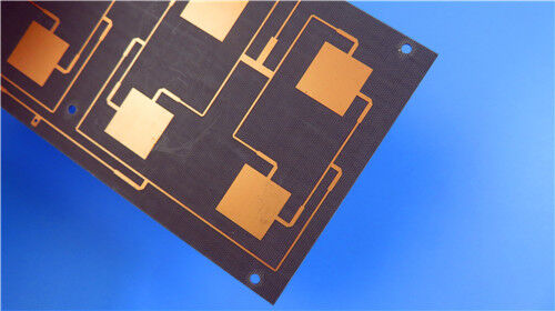 2-Layer F4BME220 PCB 0.1mm Ultra-Thin with Green Solder Mask Immersion Gold