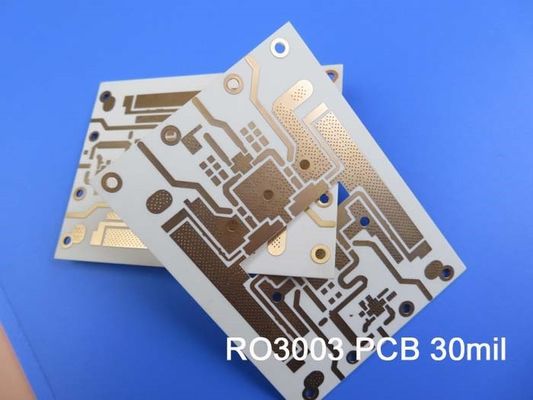 Rogers RO3003 High Frequency Printed Circuit Board 2-Layer Rogers 3003 30mil 0.762mm PCB with DK3.0 DF 0.001