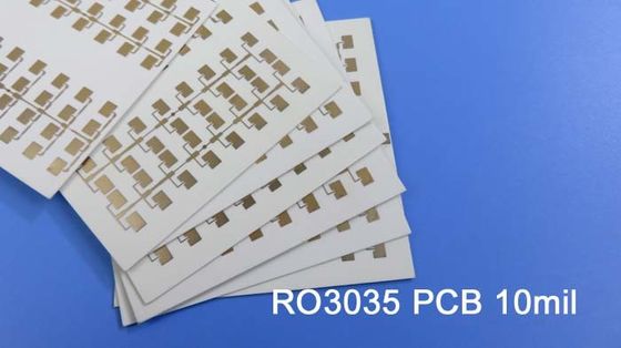 RO3035 Rogers PCB Board 10mil 0.254mm DK3.5 Immersion Gold For Patch Antenna