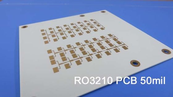 50mil RO3210 RF Rogers PCB Board With Immersion Gold For Microstrip Patch Antennas
