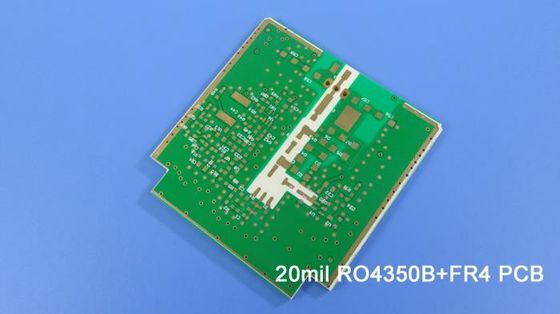 Hybrid PCB on RO4350B and FR4 , RT duroid 5880 materials