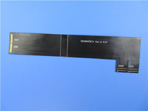 GPS Navigation PI Substrate Flexible PCB Board With Black Solder Mask