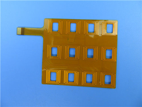 Immersion gold 0.1mm Flexible PCB Board For Keypad Membrane