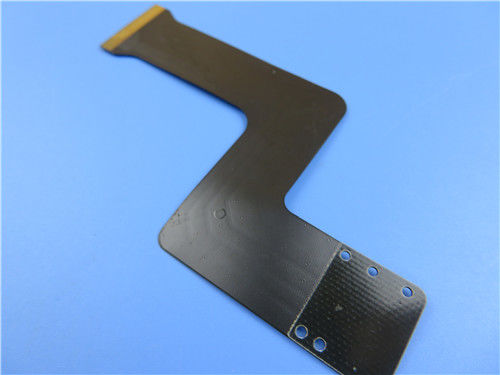 4 Layer 0.3mm Flexible PCB Board With Black Mask