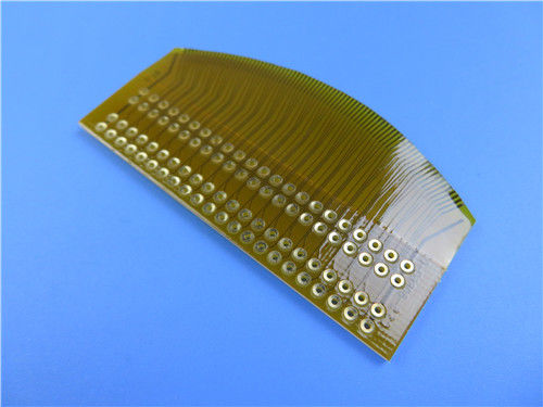 Single Layer Flexible PCB Built on Polyimide With 1.6mm FR-4 Stiffener and Immersion Gold for Instrument Panel