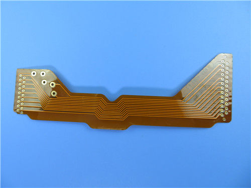 Flexible Printed Circuit (FPC) Built on 2oz Polyimide With Immersion Gold and Yellow Coverlay for Interface Module
