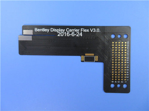 Flexible Printed Circuit (FPC) Built on 1oz Polyimide With Black Coverlay for Display Carrier