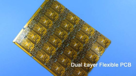 Double Sided FPC Dual Layer Flexible Printed Circuit 0.2mm thickness 2 Layer FPC with white silkscreen for LCD Module