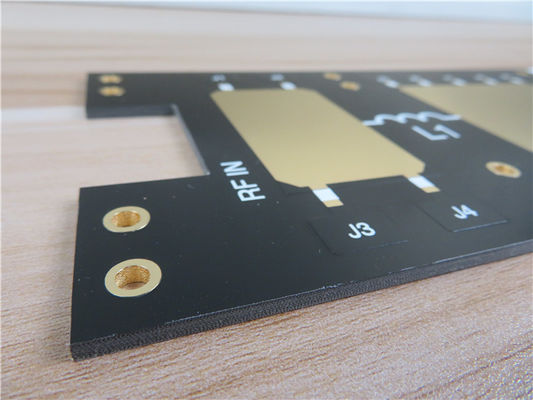 Dual Layer High Frequency PCB Built on 2oz Copper 3.0mm PTFE With DK2.2 for Radio Systems