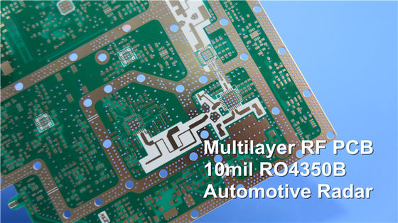 3 Layer Hybrid PCB 13.3mil RO4350B And 31mil RT Duroid 5880 High TG PCB