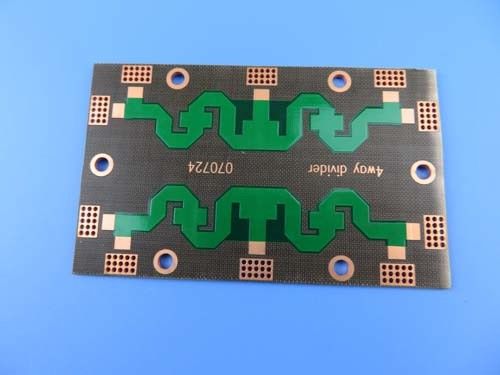 DK2.65 PTFE PCB Double Sided With OSP and Green Mask for Combiners High Frequancy Circuit Board