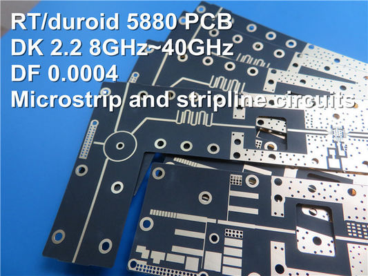 RT/Duroid 5880 62mil 1.575mm Rogers PCB Board For Aireline Broadband Antennas