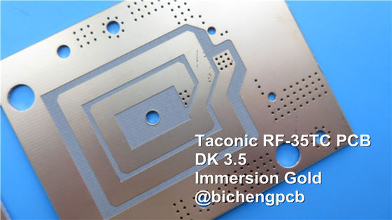 Double Sided Taconic PCB 10mil RF-35TC 0.254mm Ceramic PCB Board For Filters And Couplers