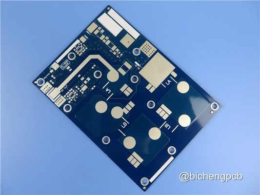 RF-45 Immersion Silver 30mil RF PCB Board With Blue Solder Coating