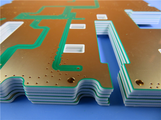 High Frequency Double Sided Taconic Microwave PCB 60mil RF-10