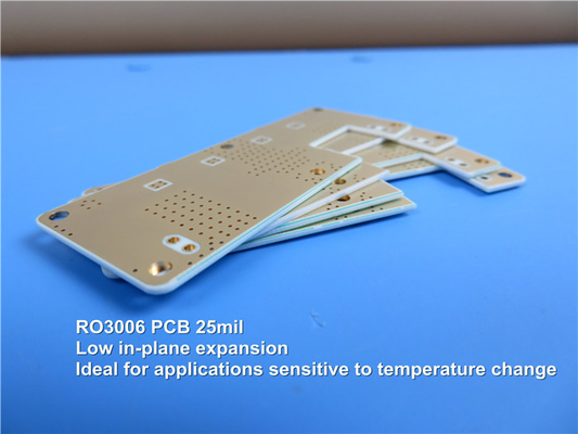 Rogers RO3006 Microwave PCB 2-Layer Rogers 3006 25mil 0.635mm Circuit Board DK6.15 DF 0.002 High Frequency PCB