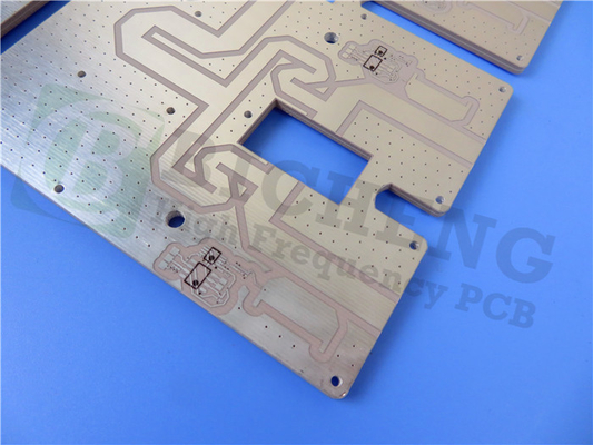 2 Layer RT Duroid 6002 25mil PCB Substrate Immersion Gold Plating