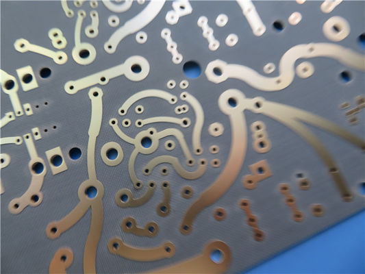 Double Sided PCB 25mil CER-10 Substrates With Black Silkscreen And Immersion Gold