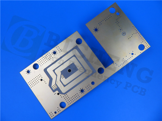 Double Sided RT Duroid 6035HTC 10mil RF PCB With Black Silkscreen