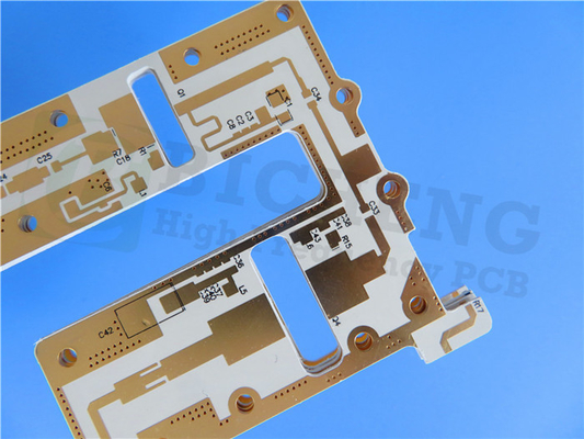 30mil DiClad 527 PCB 2 Layer Immersion Silver White Silkscreen