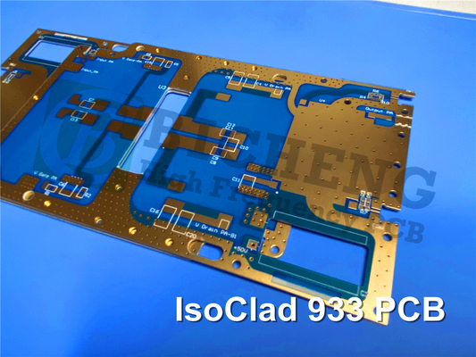 RF PCB on IsoClad 933 15mil laminates Immersion Gold Circuits