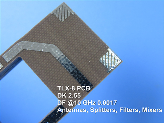 TLX-8 PCB 50mil Double-Layer Immersion Gold 1OZ RF Circuit