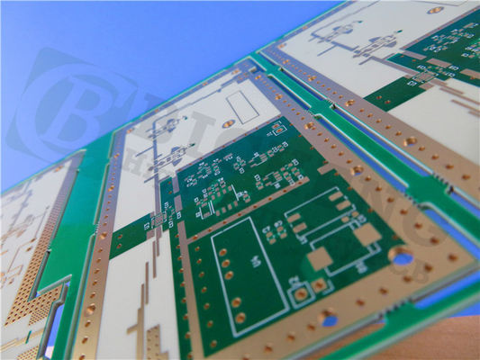 50mil RO3210 PCB 2-Layer Green Soldermask Immersion Gold