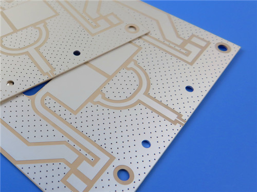 Double Sided PCB On 20mil RO3010  With Green Mask White Legend Immersion Silver