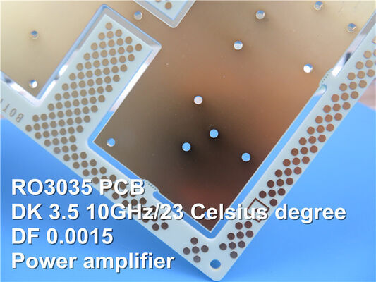 RO3035 Rogers PCB Board 10mil 0.254mm DK3.5 Immersion Gold For Patch Antenna