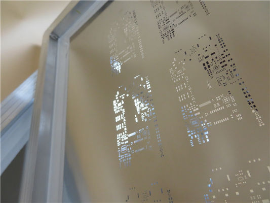 Versatile Laser Cut SMT Stencil 0.12mm Foil for Profile Laser Cut 584mm x 584mm 23" x 23