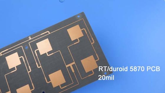 Rogers 5870 Multilayer UL Rogers PCB Board Glass Microfiber Reinforced PTFE