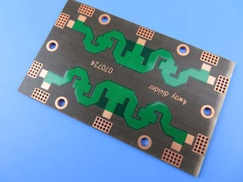 DK2.65 PTFE PCB Double Sided With OSP and Green Mask for Combiners High Frequancy Circuit Board