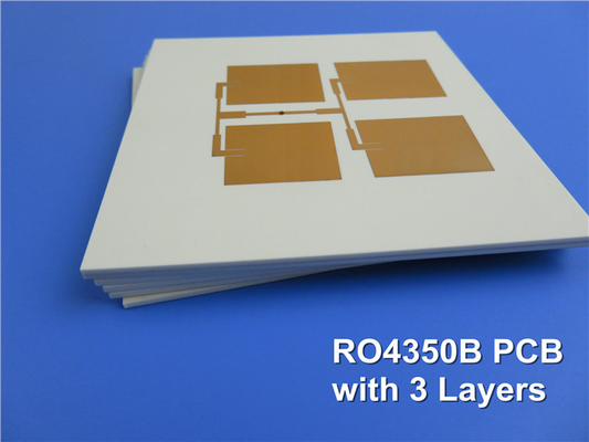 Rogers 4350 3 Layer 1.88mm Multi Layer PCB With ENIG For Wireless Booster