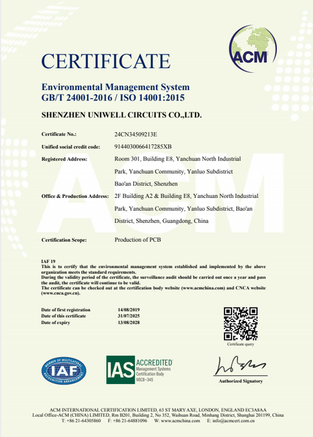 China Bicheng Electronics Technology Co., Ltd certification