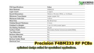 Double Sided RF PCB on F4BM233