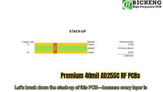 Double Sided RF PCB Built on 40mil AD255C