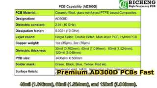 AD300D High Frequency PCB