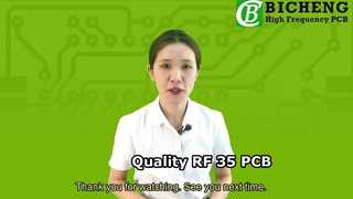 2-layer RF-35 PCB pressed 3.28mm thick
